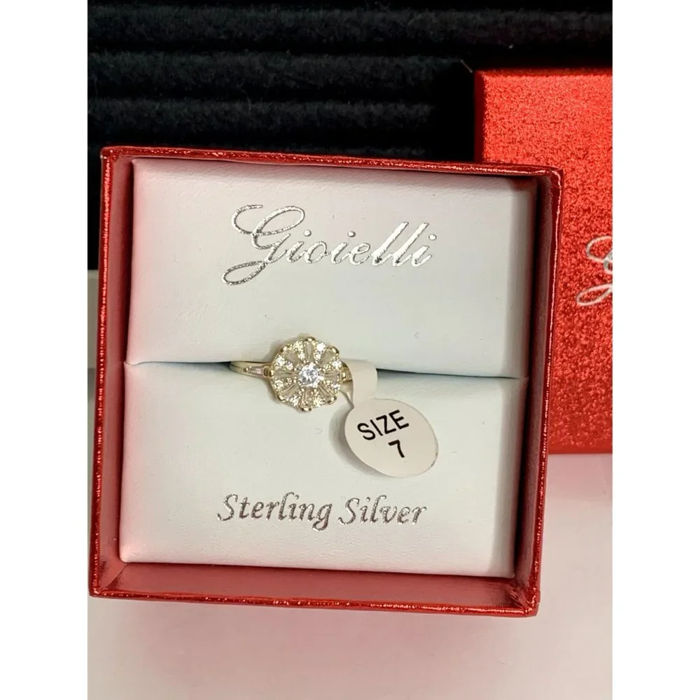 New Gioielli Sterling Silver Circle Ring Size 7 - Picture 4 of 7